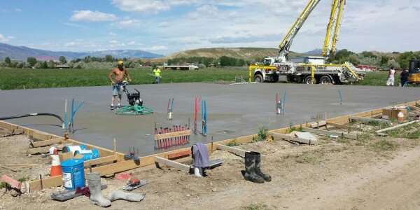 Steel Building Slab with In-Floor Radiant Heat Billings MT, Steel Buildings Billings MT